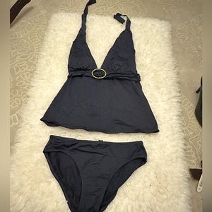 Ralph Lauren tankini set. Navy. Size 6.